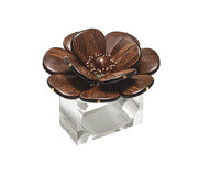 Begonia Napkin Ring in Brown & Gold, Set of 4 by Kim Seybert