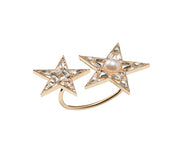 Star Napkin Ring in Gold & Crystal, Set of 4 by Kim Seybert