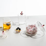 Ichendorf Milano Patisserie Lidded Mug Charlotte with Raspberry, 13.5 oz.