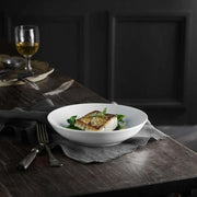 Plisse Porcelain 9" Shallow Bowl by Pillivuyt