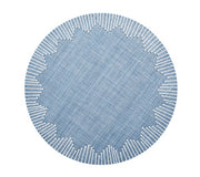 Dream Weaver Placemat in Blue & White, Set of 4 by Kim Seybert