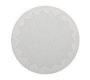 Dream Weaver Placemat in Gray & White, Set of 4 by Kim Seybert