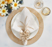 Dream Weaver Placemat in Natural & White, Set of 4 by Kim Seybert
