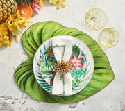 Tropicana Placemat in Green, Set of 4 by Kim Seybert