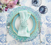 Ray Placemat in Periwinkle & Seafoam, Set of 2 by Kim Seybert