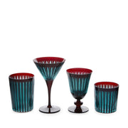 Prism Double Old Fashioned Glasses, Set of 4 by L'Objet