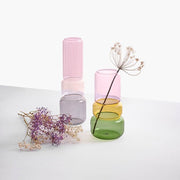Ichendorf Milano Revolve Vase, 16.54", Violet/Smoke