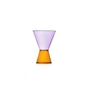 Ichendorf Milano Travasi Glass, Amber & Lilac, 8.5 oz.