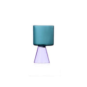 Ichendorf Milano Travasi Glass, Pink & Petrol, 11.8 oz.