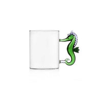 Ichendorf Milano Marine Garden Seahorse Glass Mug, 15.2 oz.