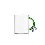 Ichendorf Milano Fruits & Flowers Glass Mug, 15.2 oz.