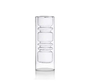 Ichendorf Milano Rings Double-walled Clear Glass Vase