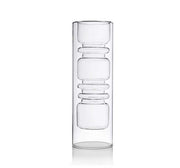 Ichendorf Milano Rings Double-walled Clear Glass Vase