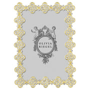 Pavé Clover Gold Photo Frame by Olivia Riegel