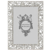 Silver Papillon with Crystals Photo Frame, 4" x 6" by Olivia Riegel