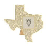 Crystal Texas 3" x 3" Gold Photo Frame by Olivia Riegel