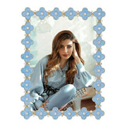 Light Blue Enamel Clover 5" x 7" Photo Frame by Olivia Riegel