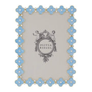 Light Blue Enamel Clover 5" x 7" Photo Frame by Olivia Riegel
