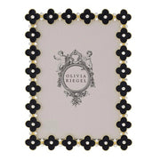 Gold Black Enamel Clover Photo Frame by Olivia Riegel