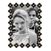 Gold Black Enamel Clover Photo Frame by Olivia Riegel