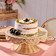 Juliska Provence Rattan Cake Stand, Whitewash, 13.75"