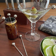 Vega Cocktail Pick Holder & Cocktail Picks by Mary Jurek Design