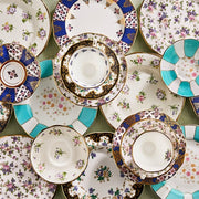 100 Years of Royal Albert 1900 Regency Blue 3-Piece Tea Set by Royal Albert