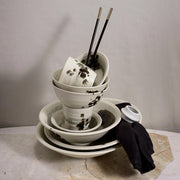 Sumi Brush Dessert Plate by L'Objet