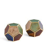 Pentagon Multi-Stone Spice Jewels Salt & Pepper Shakers by L'Objet