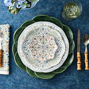 Juliska Villa Seville Scalloped Side/Cocktail Plate Set of 4, Chambray, 7"