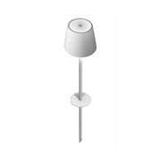 Poldina Pro LED Peg Rechargeable Lamp by Zafferano Zafferano White 