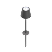 Poldina Pro LED Peg Rechargeable Lamp by Zafferano Zafferano Dark Grey 