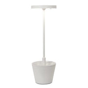 Poldina Upside Down Portable LED Table Lamp by Zafferano Zafferano White 