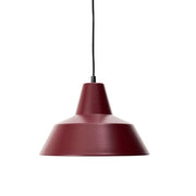 Workshop W3 Pendant Suspension Lamp, 13.7" by A. Wedel-Madsen for Made by Hand Lighting Made by Hand Wine Red 
