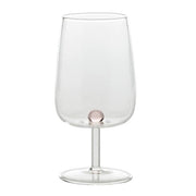 Bilia Water or Wine Glass, Pink, 12.8 oz., set of 6 by Zafferano Zafferano 