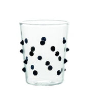 Party Small Glass Tumbler or Shot Glass, Black, 3.2 oz., Set of 6 by Zafferano Zafferano 