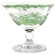 Giardino Glass Coupe or Sherbert, Green, Set of 4 by Arte Italica Glassware Arte Italica 