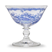 Giardino Glass Coupe or Sherbert, Blue, Set of 4 by Arte Italica Glassware Arte Italica 