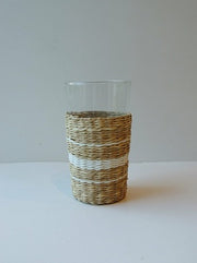 Seagrass White Stripe Highball Glass, 19 oz., Set of 6
