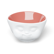 Faces 16.oz. Munching Face Porcelain Cereal Bowl, Peach Color Inside