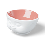 Faces 16.oz. Munching Face Porcelain Cereal Bowl, Peach Color Inside
