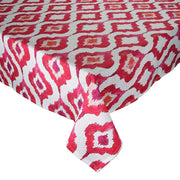 Ikat Linen Tablecloth, 110" x 54" by Kim Seybert Tablecloths Kim Seybert Fuchsia 