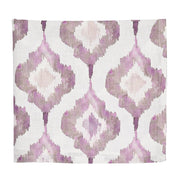 Kim Seybert Grey and Lilac Watercolor Ikat Linen Tablecloth, 110" x 54" Tablecloths Kim Seybert 