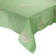 Palm Fringe Linen Tablecloth, 110" x 54" by Kim Seybert Tablecloths Kim Seybert 
