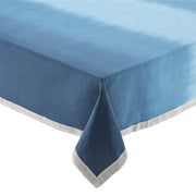 Kim Seybert Dip Dye Navy Blue Cotton Tablecloth, 112" x 58" Tablecloths Kim Seybert 