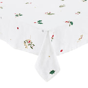 Kim Seybert Christmas Holly Linen Tablecloth, 110" x 58" Tablecloths Kim Seybert 