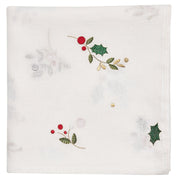 Kim Seybert Christmas Holly Linen Tablecloth, 110" x 58" Tablecloths Kim Seybert 