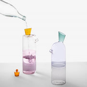 Ichendorf Milano Travasi Bottle, Pink/Clear/Amber, 30.4 oz.