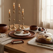 Talo Serving/Storage Cloche, Walnut Finish