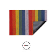 Color Stripe Shag Indoor/Outdoor Vinyl Floor Mat by Chilewich Doormat Chilewich 